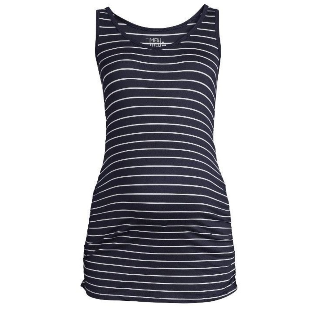 NWT Time and Tru Womens Maternity Tank Top in Blue XL 16-18